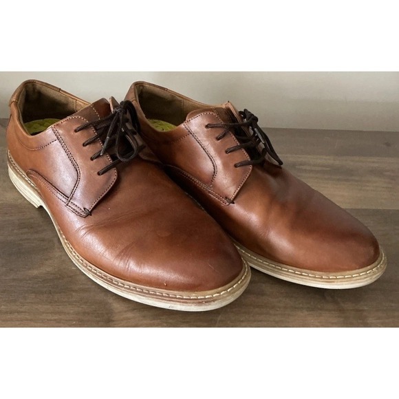 Florsheim Norwalk Plain-Toe Oxfords Size 12M Cognac‎